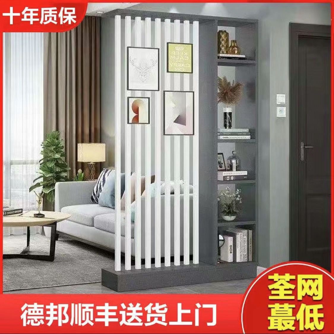 屏风隔断客厅遮挡入户门玄关柜简易置物架厨房客厅餐厅隔断柜定制