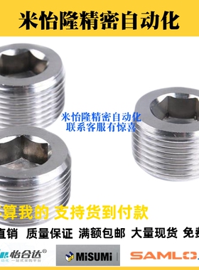 不锈钢喉塞 锥型沉头螺塞MSWTS/MSWTSK-J/S/1/2/3/4/6/8替米思米
