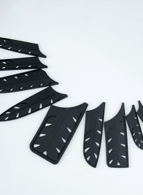 厨刀保护套子PP材质厨房刀具刀鞘中式菜刀套子苹果黑色削皮刀套