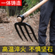 铁耙子松土农具锄头刨地锄地翻地犁地园艺翻土耕地挖加厚全钢钉耙