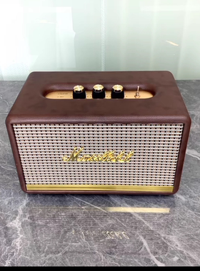复古蓝牙音箱木质户外立体声收音机重低 摆件道具别墅样板间