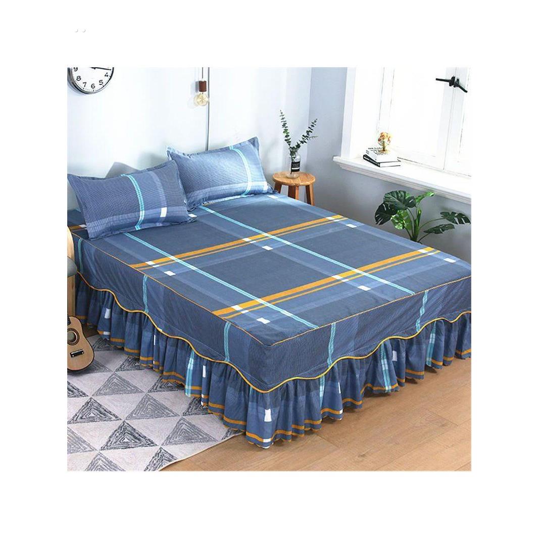 防滑床裙单件床罩款床围裙席梦思床套罩1.8米1.5床单床笠
