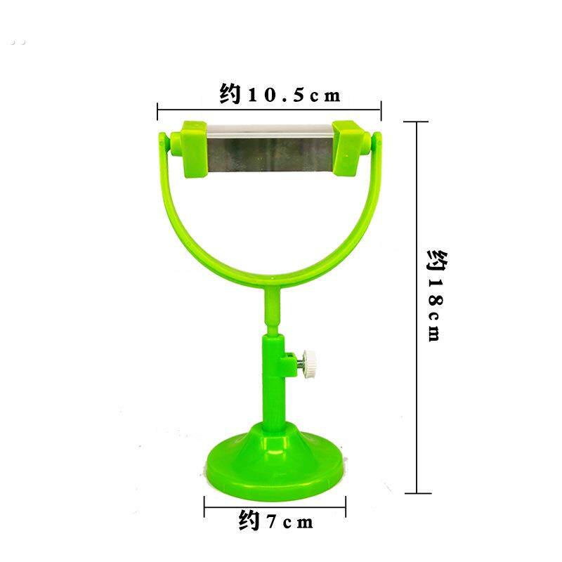 三棱镜彩虹分光棱镜光学实验玻璃直角反射菱镜三棱镜带支架