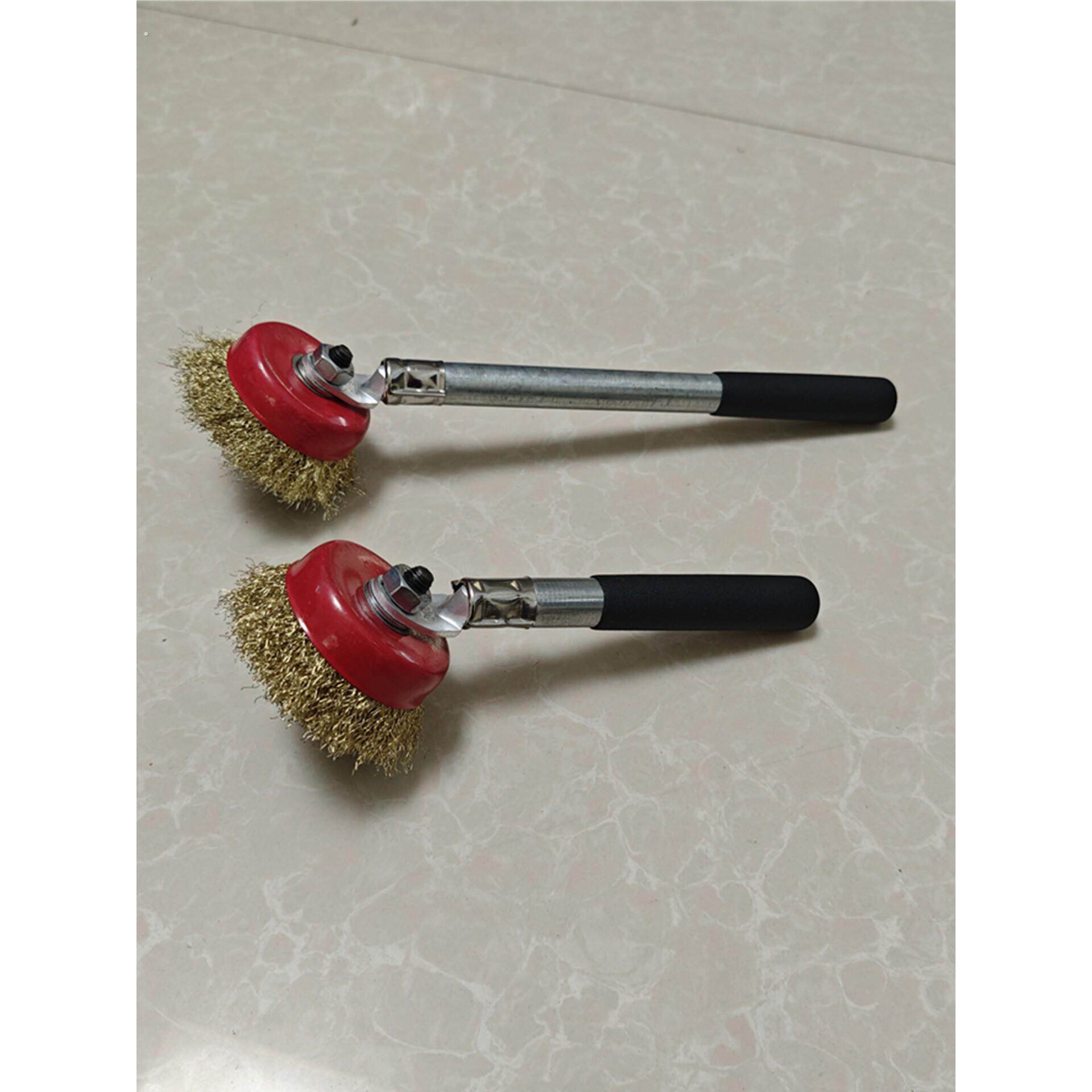 带柄钢丝刷除铁锈打磨除漆去污烧烤清洁刷锅底工业用加硬清洗神器