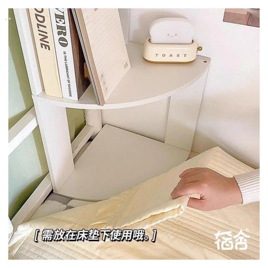 床角多层置物架宿舍上下铺床头收纳柜床上柜子床边转角书架床上架