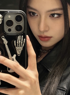 甜酷朋克风吉他音符适用一加ACE5滴胶1+3pro手机壳1+13T 12 11pro防摔1+ACE2v软壳1+10R 9RT保护套ACE竞速女