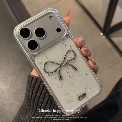 少女银箔蝴蝶结适用vivos50软壳