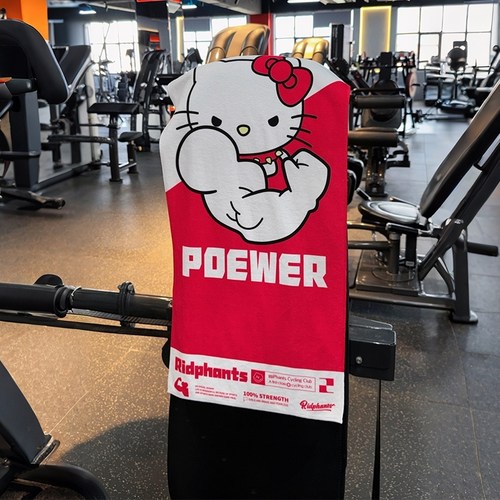 哈喽kt健身毛巾吸汗男女跑步撸铁普拉提擦汗巾速干健身房垫巾隔脏