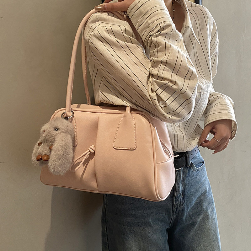 托特包2026春夏新款韩系百搭超火保龄球女包高级大容量通勤单肩包