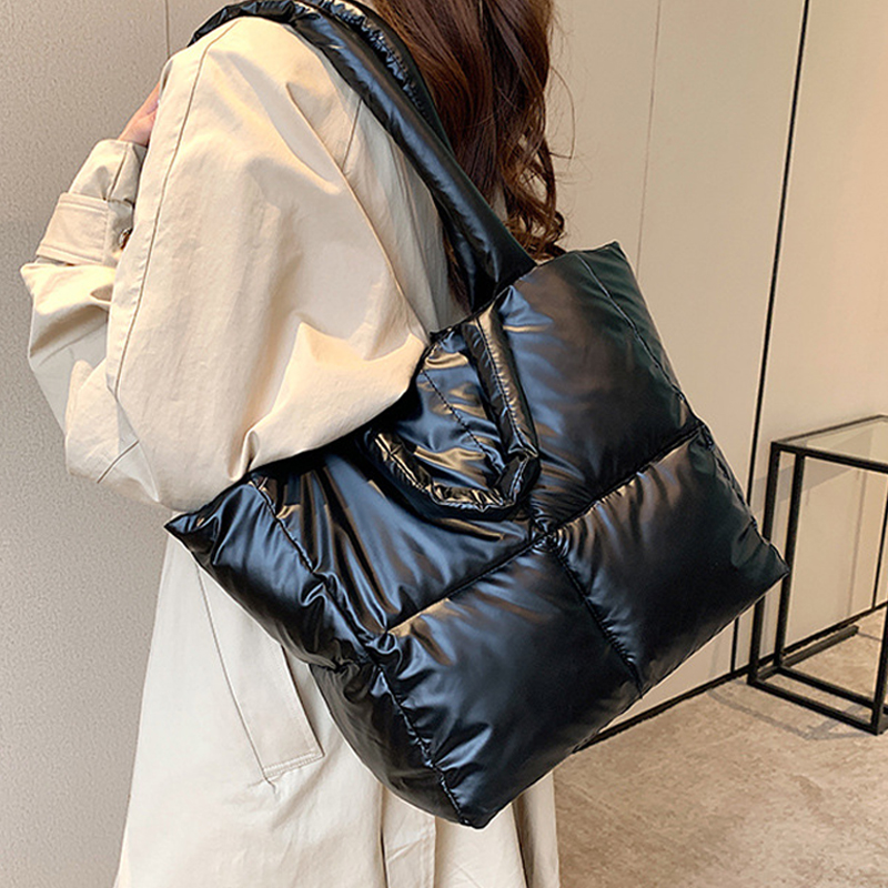 秋冬大容量时尚简约通勤托特包