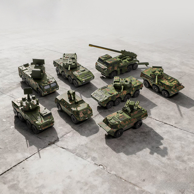 拓意陆军轮式装备VOL装甲车模型