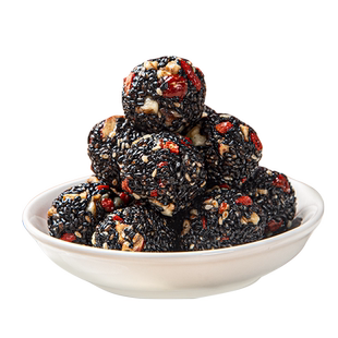 甄磨坊黑芝麻丸红枣核桃仁桑葚软糕芝麻球营养孕妇休闲零食小吃