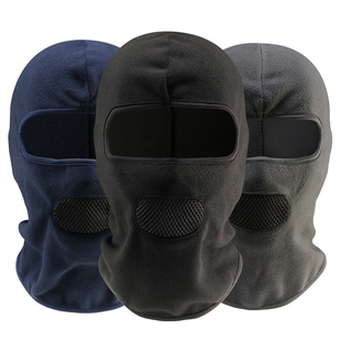 摩托车头盔内衬帽冬季保暖护耳蒙面帽子女抓绒电动车防风内胆帽男