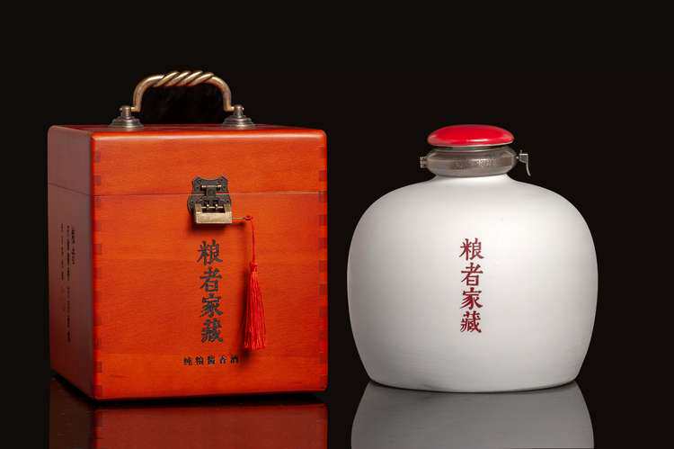 粮者家藏粮艺纪念珍藏版53度贵州大曲酱香型白酒白色陶坛装2500ml