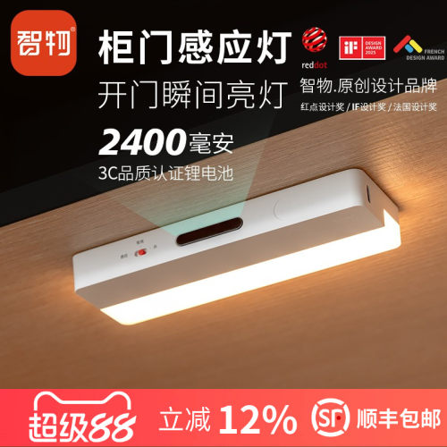 智物充电感应柜门衣帽间鞋柜灯