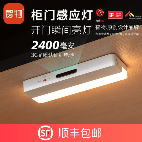 智物充电感应柜门衣帽间鞋柜灯
