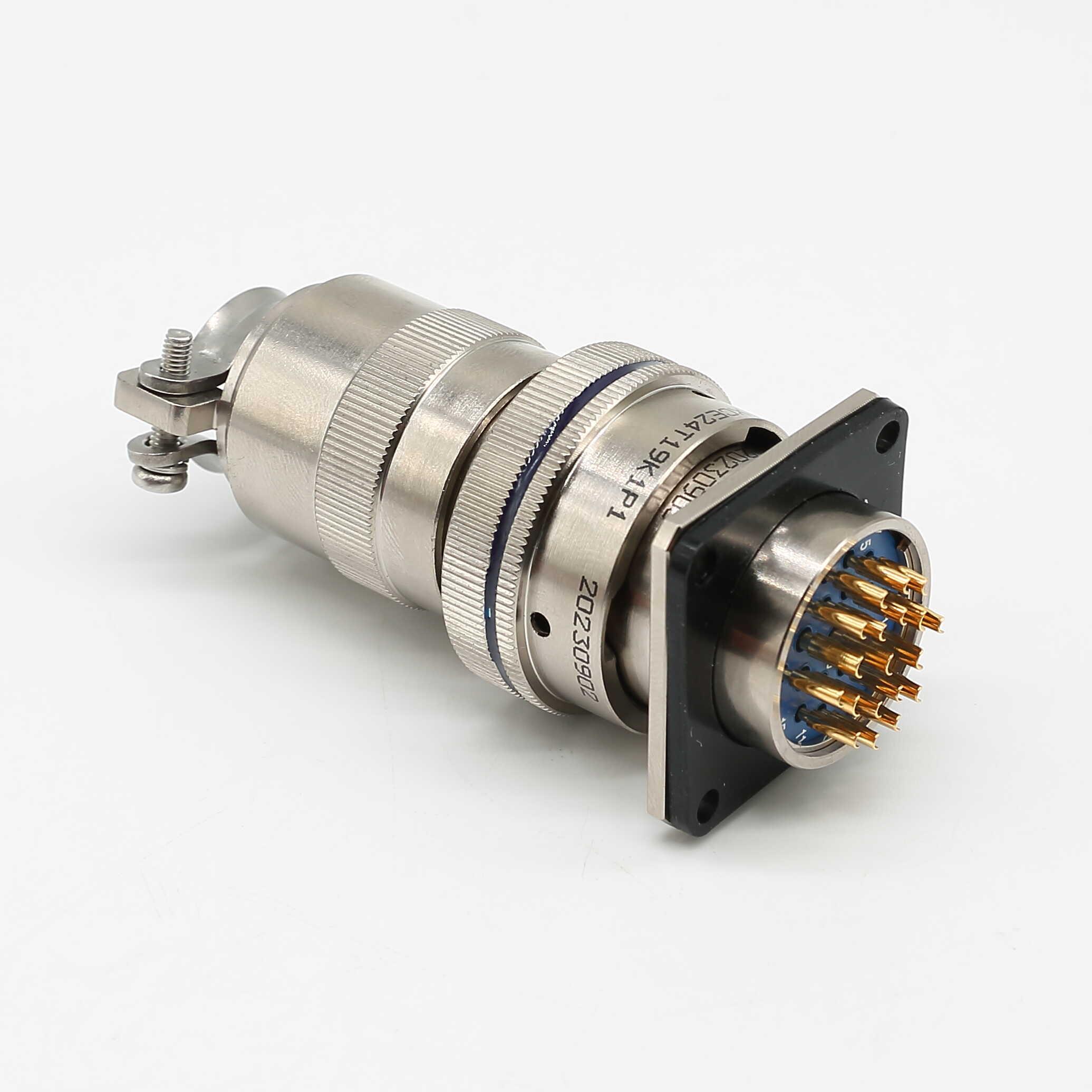 XCE24T19K1P1+XCE24F19Z1D1圆形电连接器19芯航空插头座工厂直销