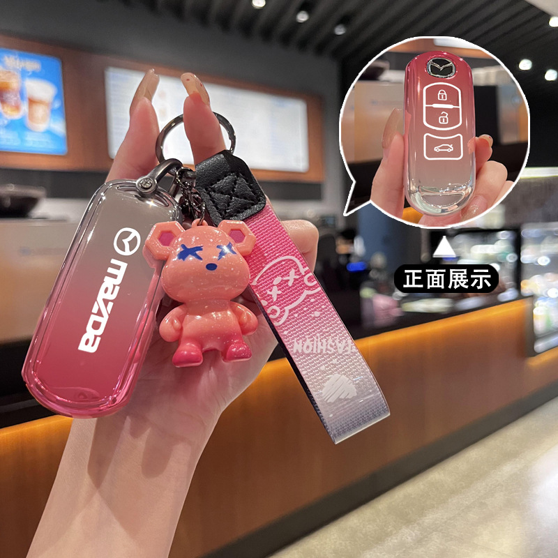 适用马自达6阿特兹钥匙套专用老款马3昂克赛拉cx50行也cx4汽车保