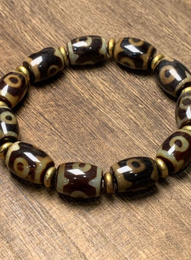 西藏老天珠手串原石手链