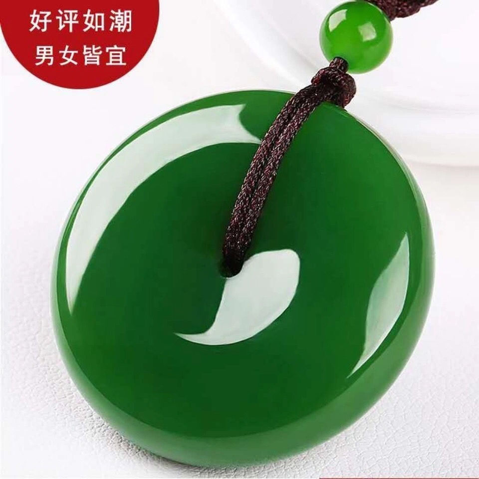 新疆和田碧玉菠菜绿羊脂白