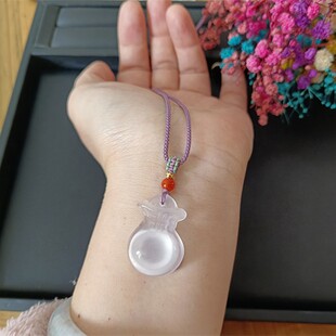 天然金丝玉宝石光福袋吊坠钱袋高冰玉佩招财纳福钱袋子送儿童女友