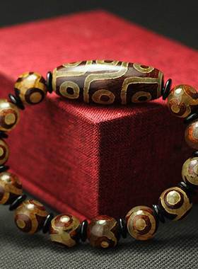 西藏九眼天珠手链三六串