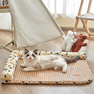 凉席凉窝夏天四季 猫窝夏季 通用冰窝猫床沙发垫子幼猫狗窝宠物用品