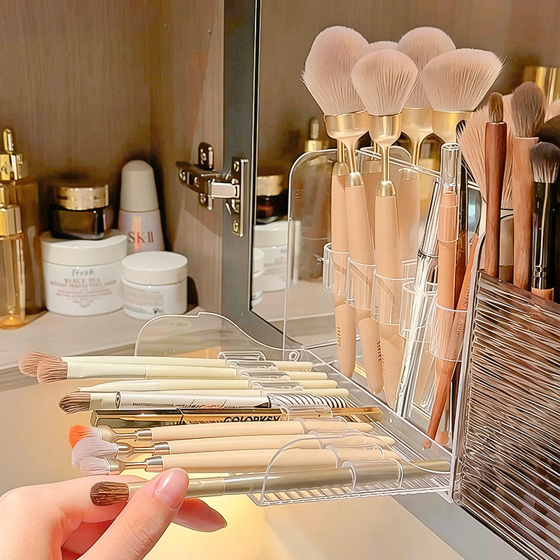 化妆刷收纳筒镜柜卫生间挂墙式收纳盒挂画神器免打孔分格置物架,收纳整理,镜柜收纳盒,淘宝优惠券,粉丝福利购,淘宝优惠卷