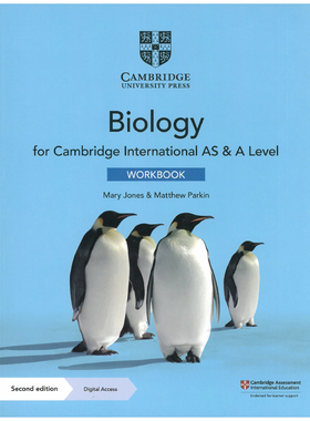 剑桥国际书英语教材生物/生物实践练习册2022年考试大纲Cambridge International AS A Level Biology Workbook/Practical练习册