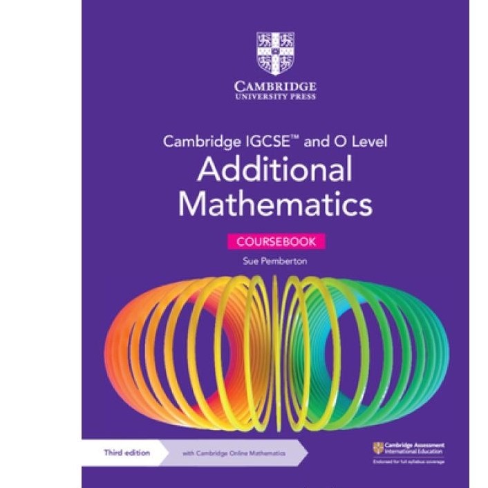 剑桥国际书英语考试IGCSE附加数学课本(2025考纲版) Cambridge IGCSE and O Level Additional Mathematics Coursebook 国际课程