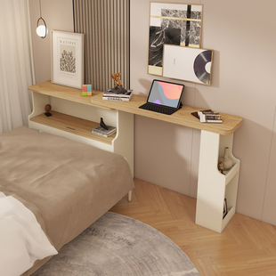 床尾柜床边窄夹缝柜20cm25cm置物架床头长条梳妆台书桌一体收纳柜