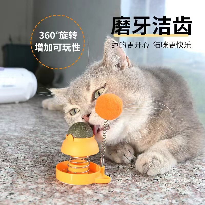 猫薄荷球摇摇乐猫玩具自嗨逗猫舔舔乐宠物用品逗猫棒耐咬小猫幼猫