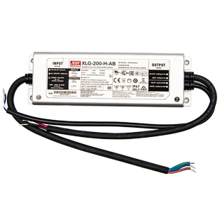 XLG-200-H-AB恒功率200W 3500mA LED防水三合一调光电源 明纬驱动