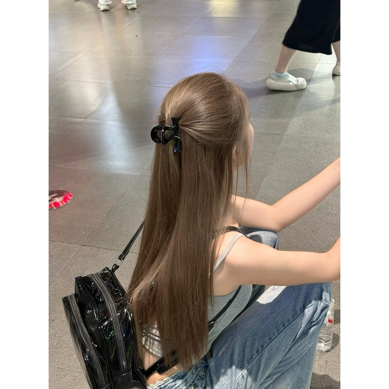 黑色发夹女可爱抓夹发卡发量少夹子后脑勺发饰盘发神器2025新款