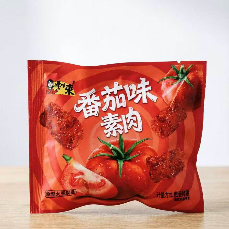 豆制品烤素肉肥牛香菇牛肉味辣条多口味爆汁大豆素肉即食零食批发
