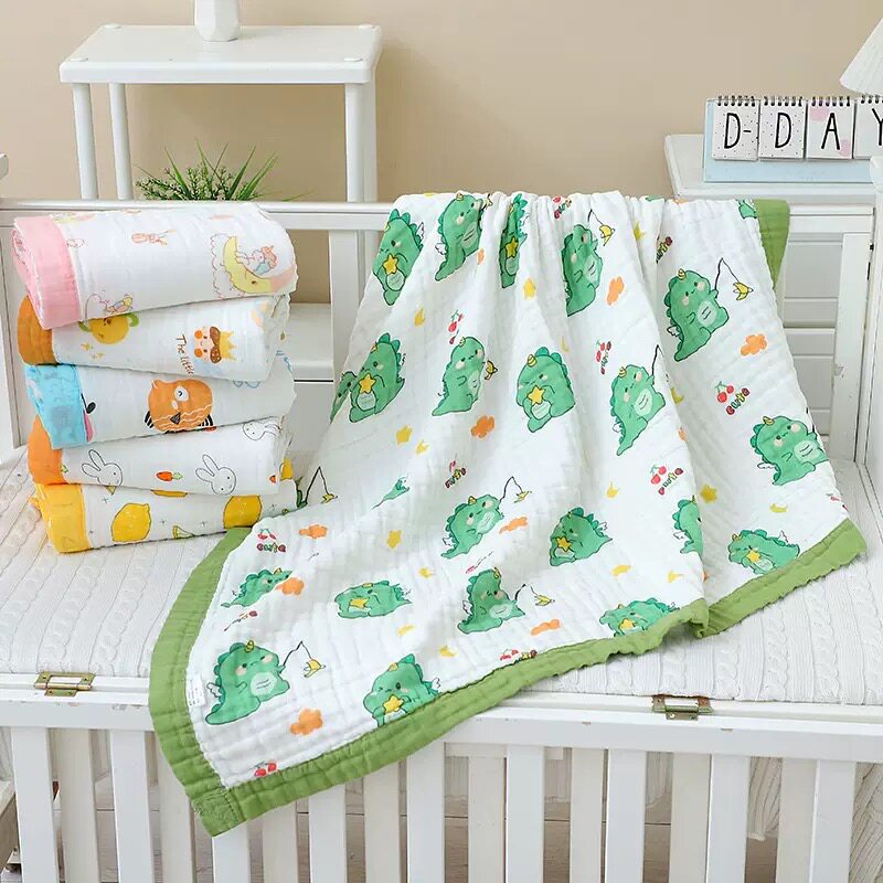 婴儿浴巾纯棉纱布超柔吸水宝宝洗澡抱被盖毯新生儿包巾儿童毛巾被