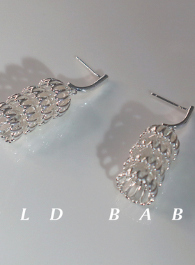 Old babe灵动灯笼耳环森系ins小众设计感高级耳钉女复古耳饰简约