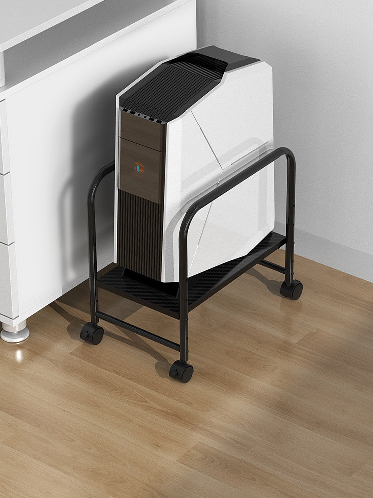 一超主机架台式电脑机箱底座托盘可调移动加高支架加高存储支架