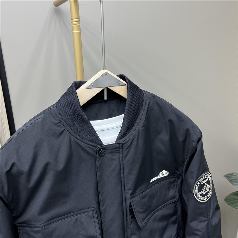 清仓甩货冬季新款羽绒棉服男多口袋棒球领薄棉外套休闲时尚夹克男