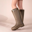 防水高帮长筒通勤长筒雨靴水靴防滑冬保暖 加高筒雨鞋 高档水鞋 时尚