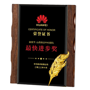加盟授权代理商授权牌匾胡桃色木质奖牌定制水晶奖牌定做荣誉证书