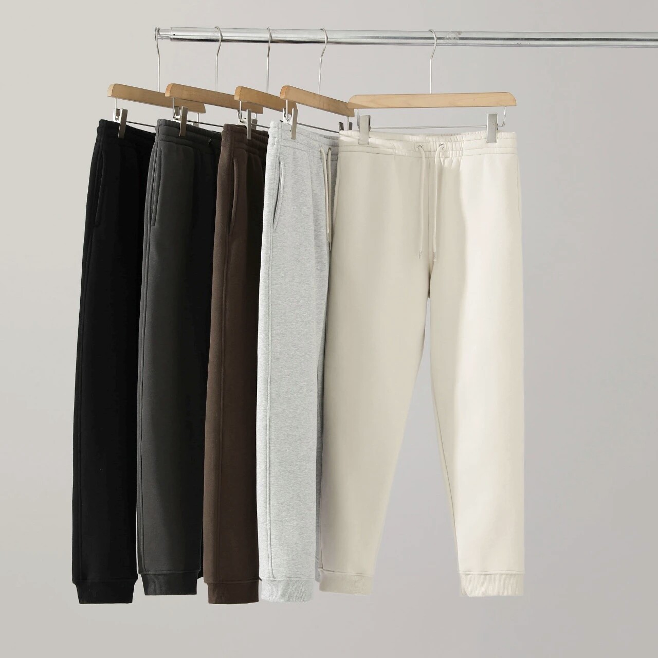 外贸美式秋冬款加绒加厚运动裤男士休闲裤冬季宽松卫裤男束脚长裤