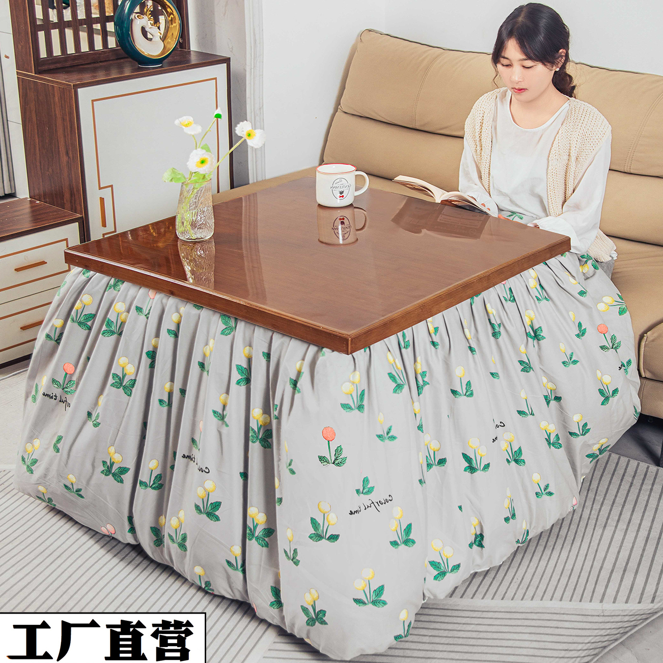 正方形烤火桌子工厂直营买贵包赔