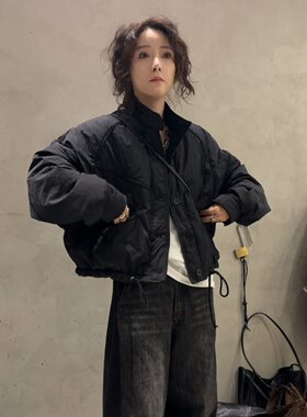 洋气轻薄棉服女款2026新款短款显瘦不臃肿防寒超好看夹棉外套外穿