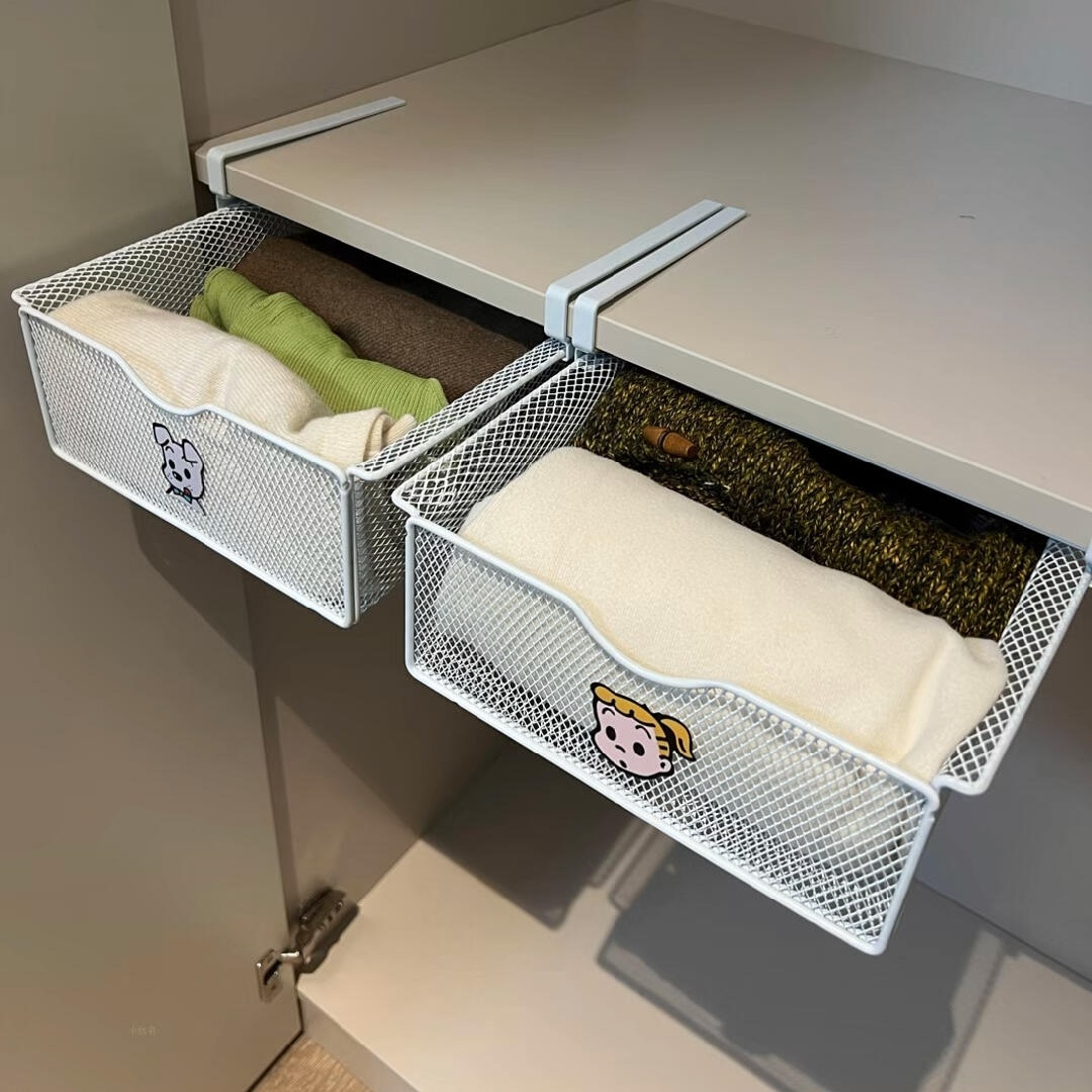 抽屉式内衣袜子收纳盒家用橱柜衣柜吊带内衣整理神器滑轮置物架
