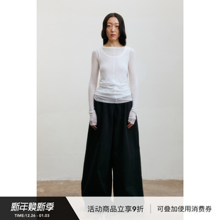 圆领天丝薄款 2025春夏新款 内搭长袖 背心女 上衣 VINZOO