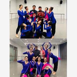 新款胶州秧歌山东海阳秧歌服装女身韵舞蹈纱衣古典练功服演出服