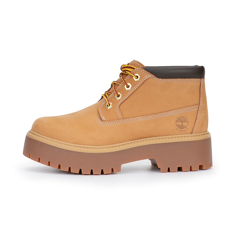 添柏岚女鞋户外休闲鞋厚底大黄靴