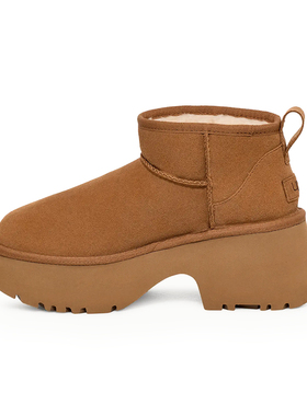UGG秋冬新款女士舒适时尚厚底人鱼短靴休闲雪地靴明星同款1158311