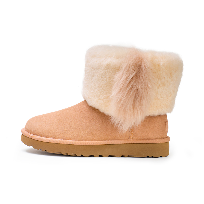 ugg女士翻毛靴雪地靴时尚明星同款ins小毛王1101039